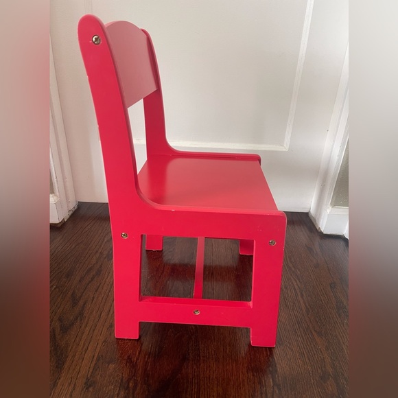 Bright Red Kids Chairs Set - Picture 3 of 5